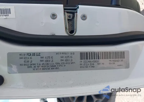 2018 Chrysler 300 Touring z USA, uszkodzony, nr VIN 2C3CCAAG4JH320610